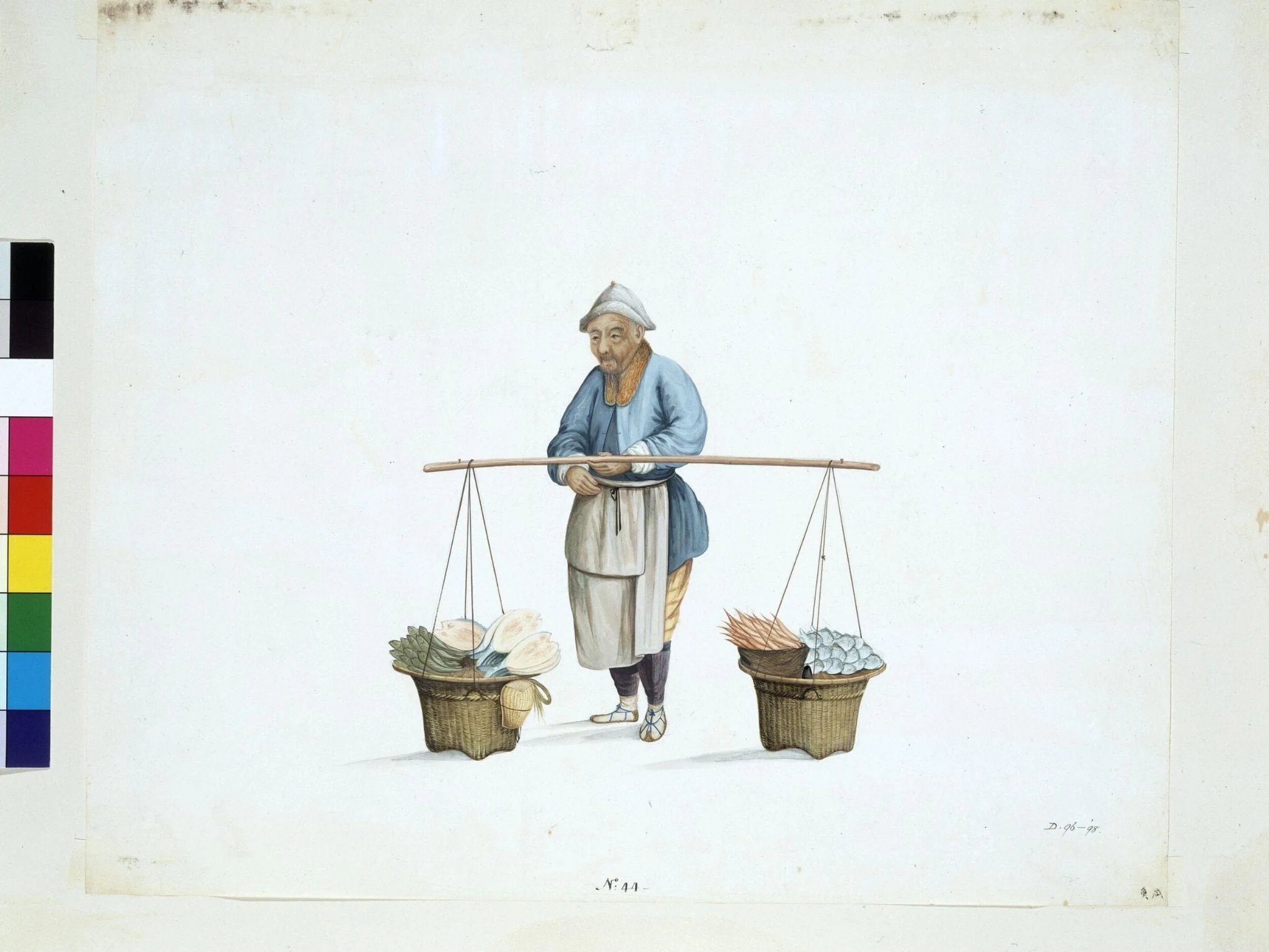 Man Selling Salted Fish, detail