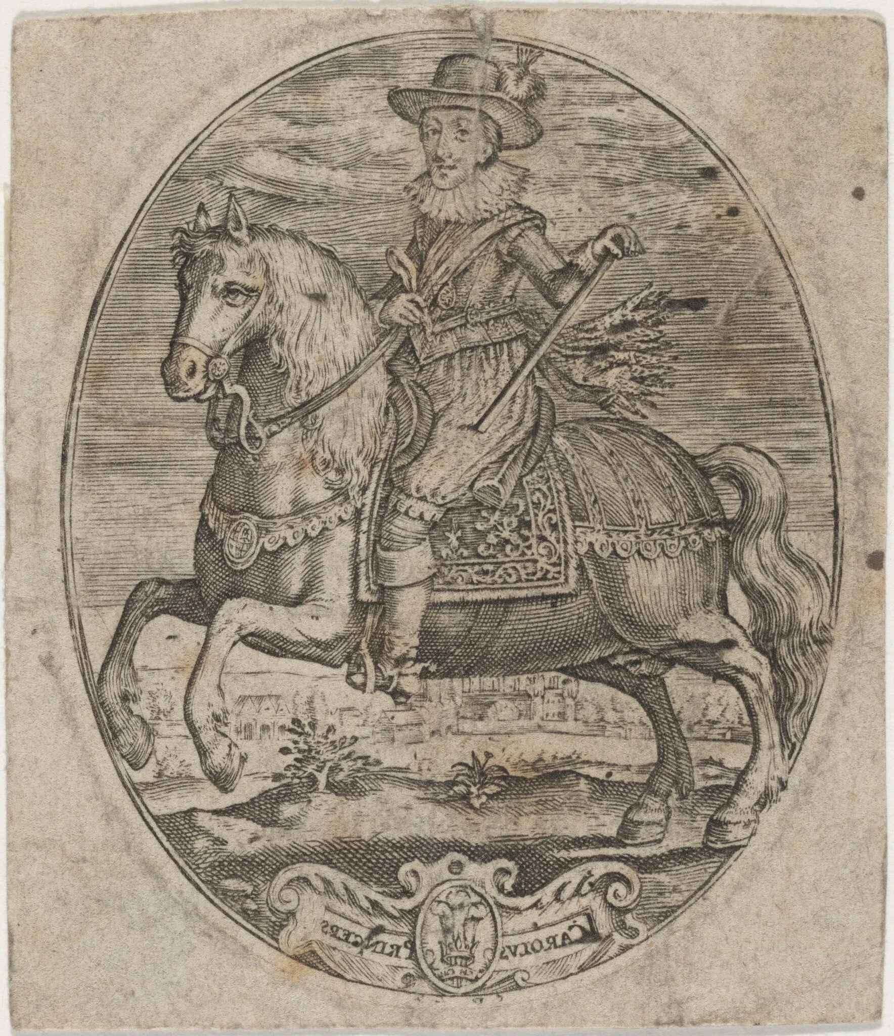 Charles I, King of England, on Horseback, detail