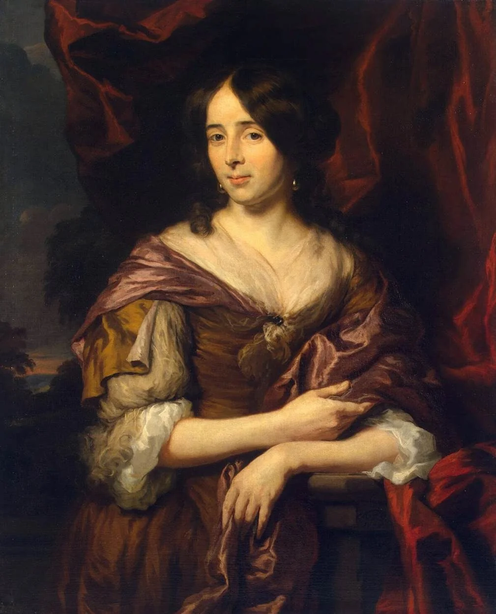 Portrait of a Young Woman, detail
