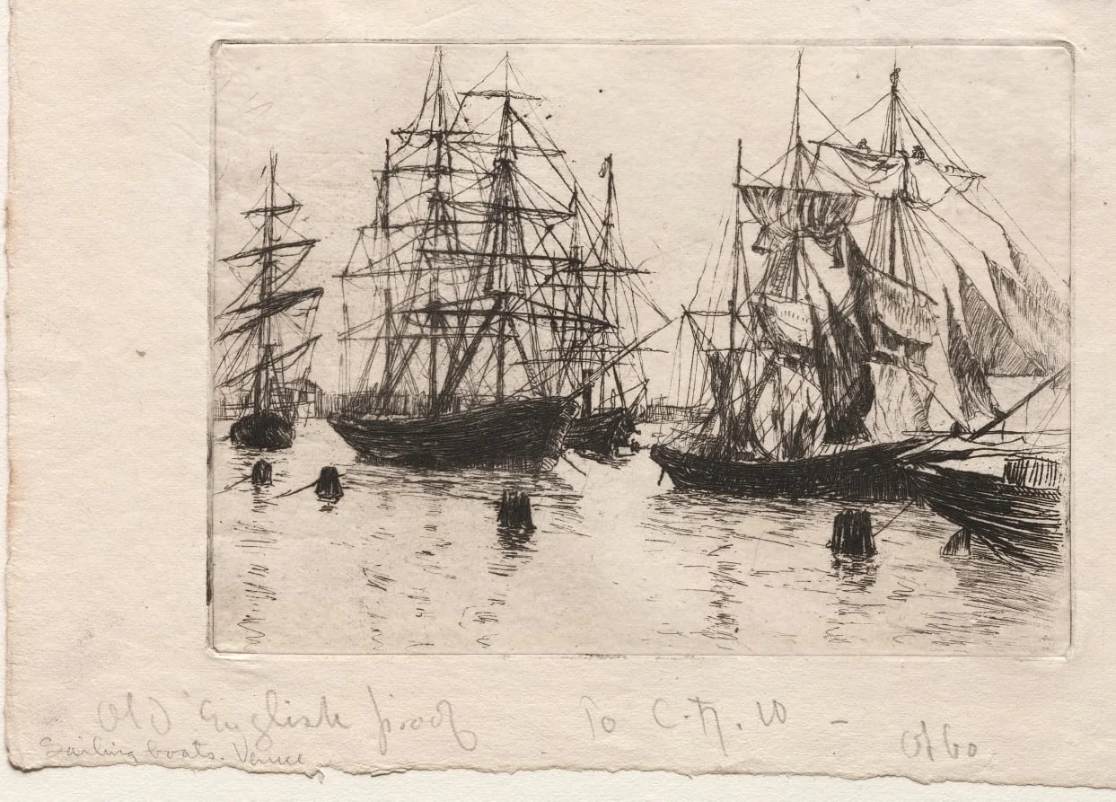 Sailing Boats, Venice, detail