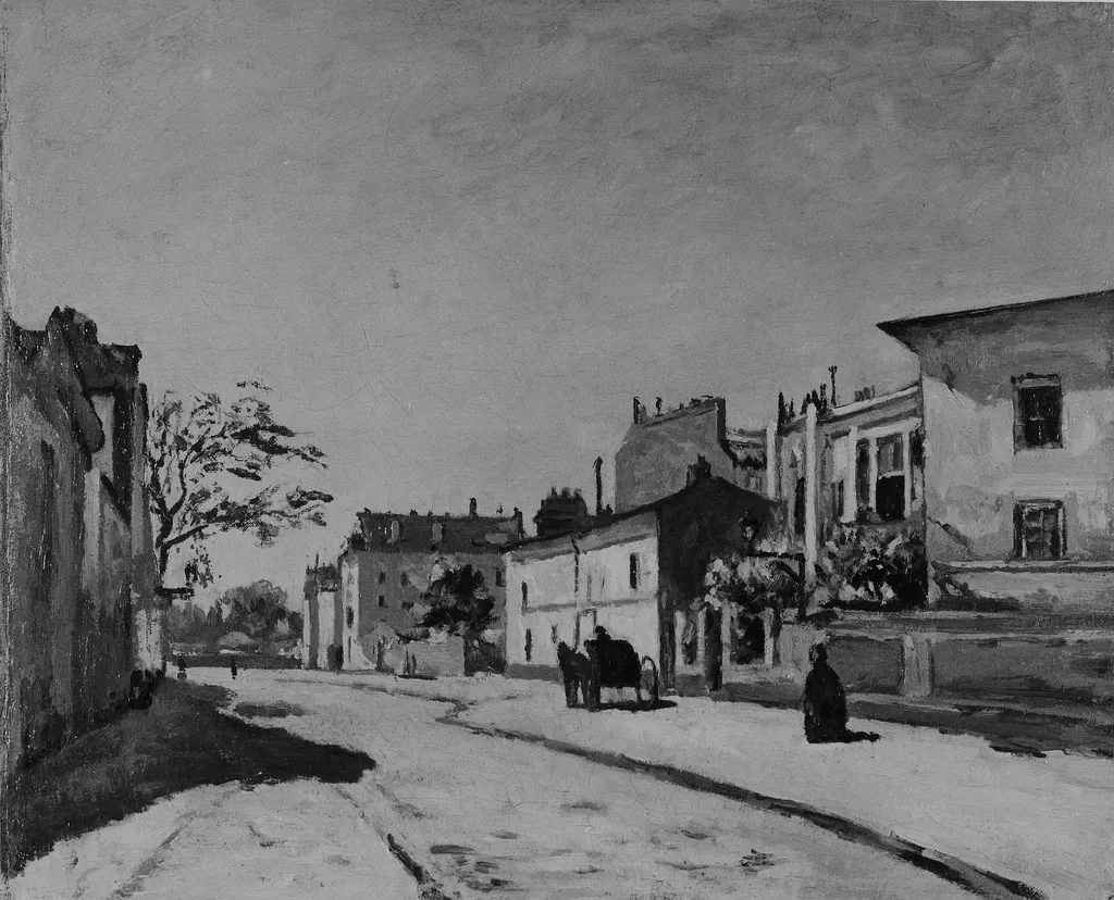 French Street Scene, by Edouard Béliard, unspecified, 1875