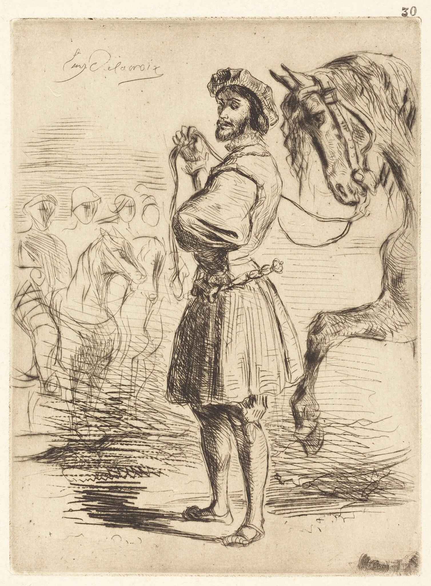 A Lord from the Period of Francis I (Un Seigneur de temps de François Ier), detail