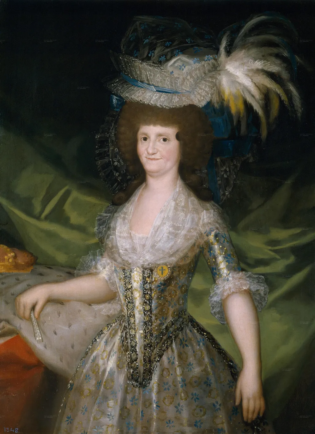 Queen of Spain Maria Louisa, née Bourbon-Parma, by Francisco Goya, oil, 1796