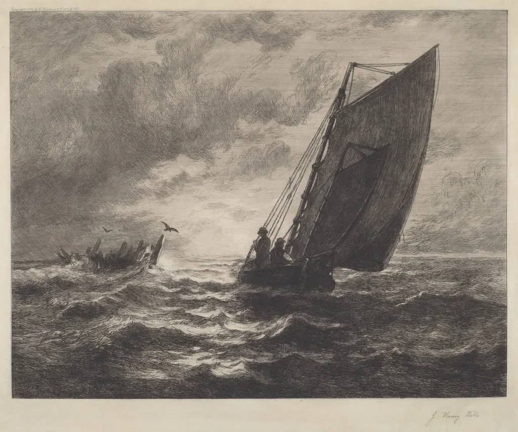 After the Storm, by John Henry Hill, ink, 1886