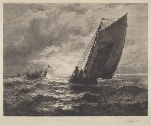 After the Storm, by John Henry Hill, ink, 1886