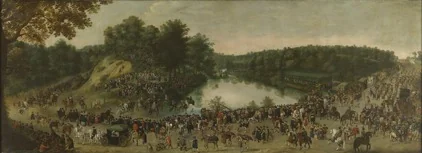 The Party at the Diesdelle in the Presence of the Archdukes Albrecht en Isabella, detail