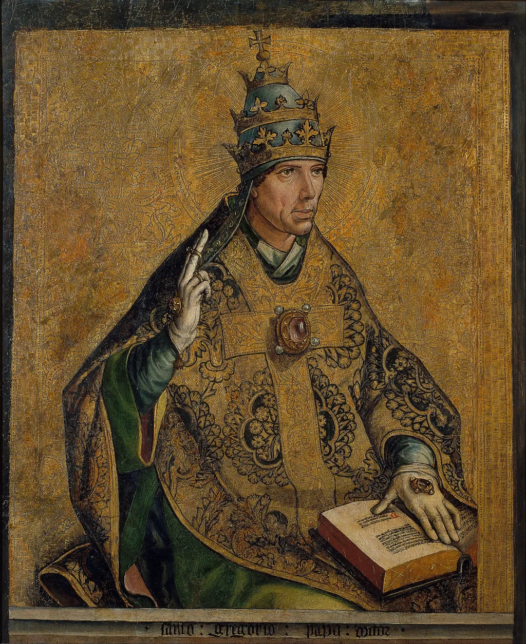 Saint Gregory the Pope, by Pedro Berruguete, unspecified, 1498