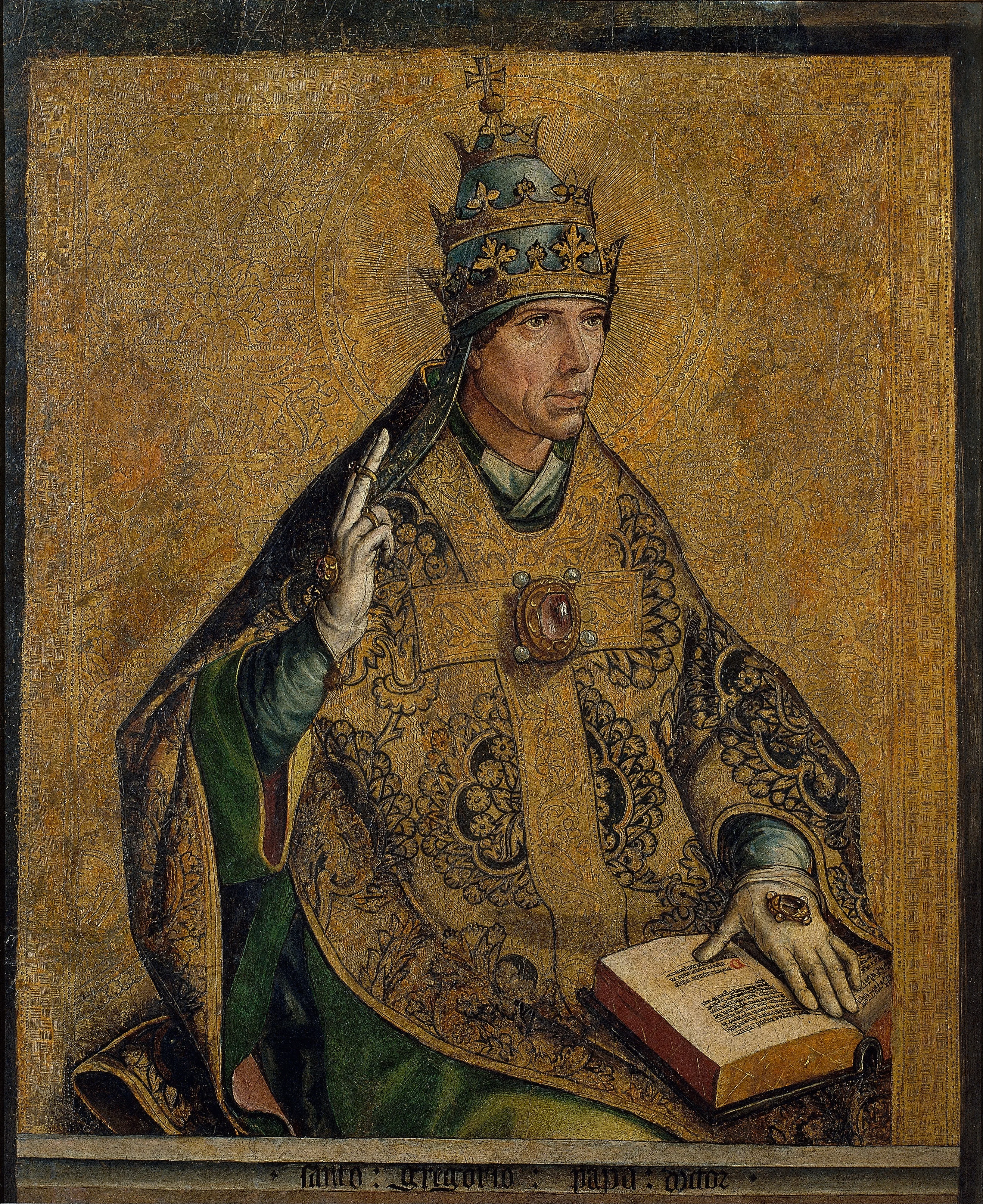 Saint Gregory the Pope, detail