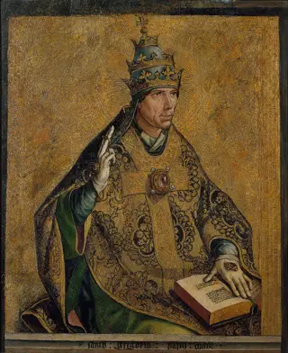Saint Gregory the Pope, by Pedro Berruguete, unspecified, 1498