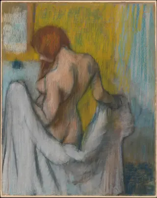 Woman with a Towel, by Edgar Degas, unspecified, 1898