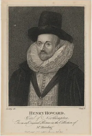 Henry Howard, Earl of Northampton, by R. Clamp, ink, 1796