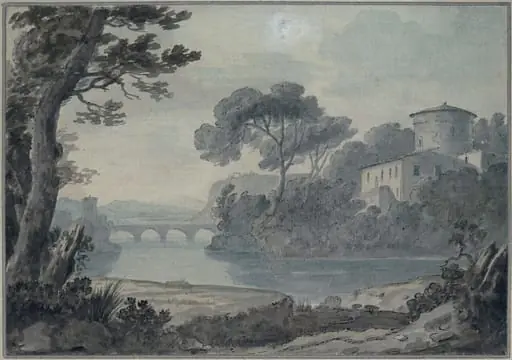 View near Rome, by 7th Baronet Sir George Beaumont
