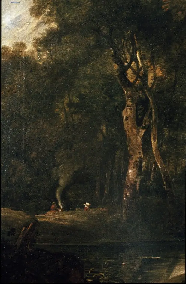 Woodland Scene with Gipsies, by 7th Baronet Sir George Beaumont