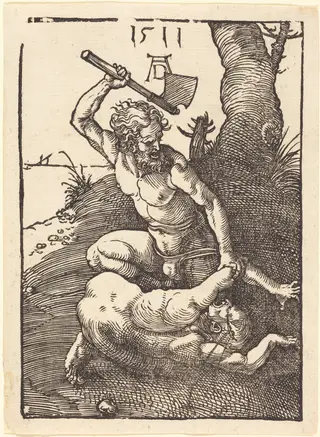 Cain Killing Abel, by Albrecht Dürer, ink, 1511