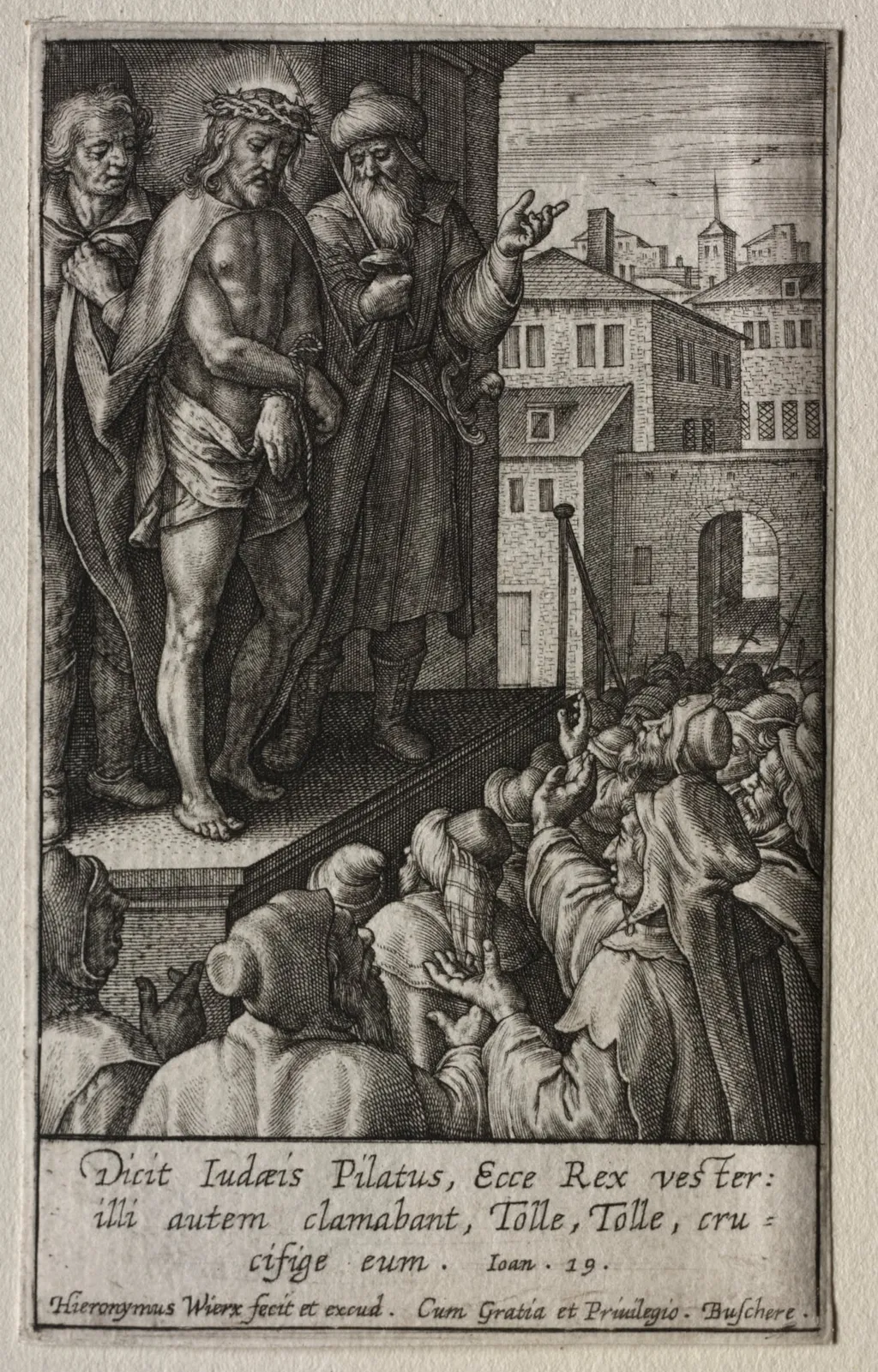 The Passion: Ecce Homo, by Hieronymus Wierix, 1619