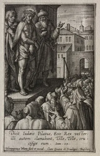 The Passion: Ecce Homo, by Hieronymus Wierix, 1619
