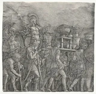The Triumphs of Caesar: The Corselet Bearers, by Andrea Mantegna, 1495