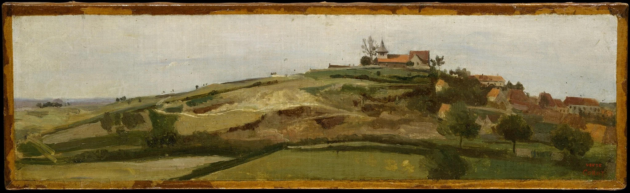 View of Lormes, detail