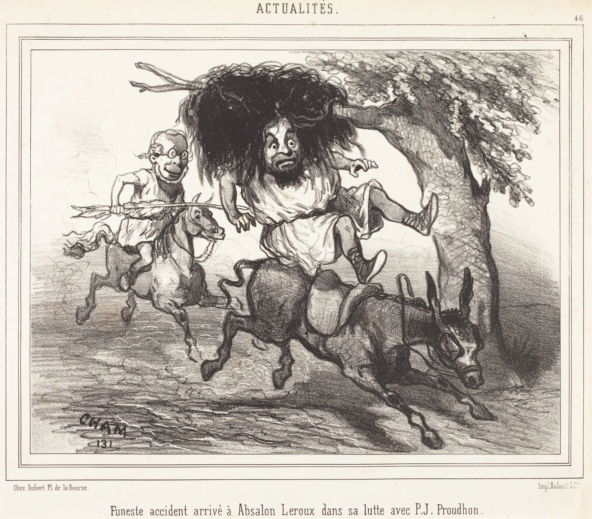 Funeste accidente arrivé à Absalon Leroux, detail