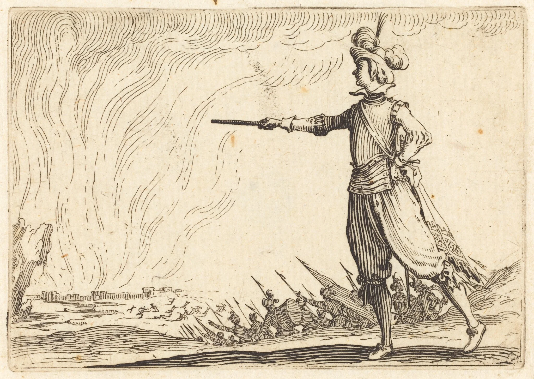 Military Commander on Foot, detail