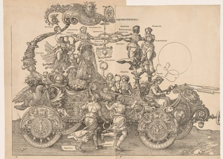 The Great Triumphal Car of Emperor Maximilian, detail