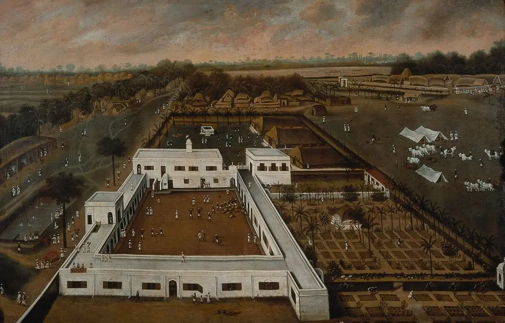 Dutch Plantation in Bengal, by Hendrik van Schuylenburgh, oil, 1665