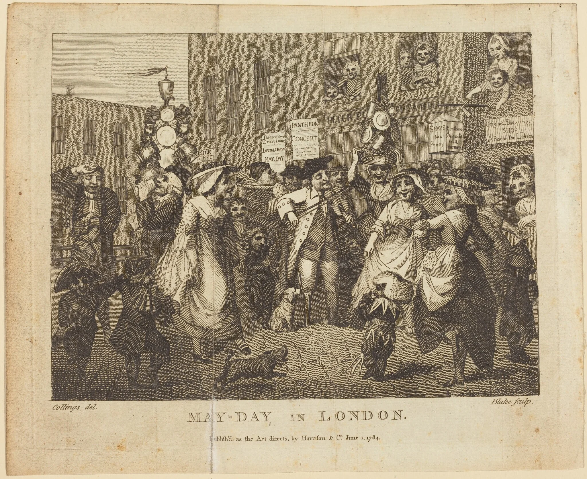 May-Day in London, detail