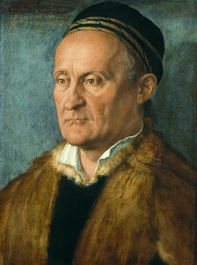 Portrait of Jakob Muffel, by Albrecht Dürer, oil, 1526