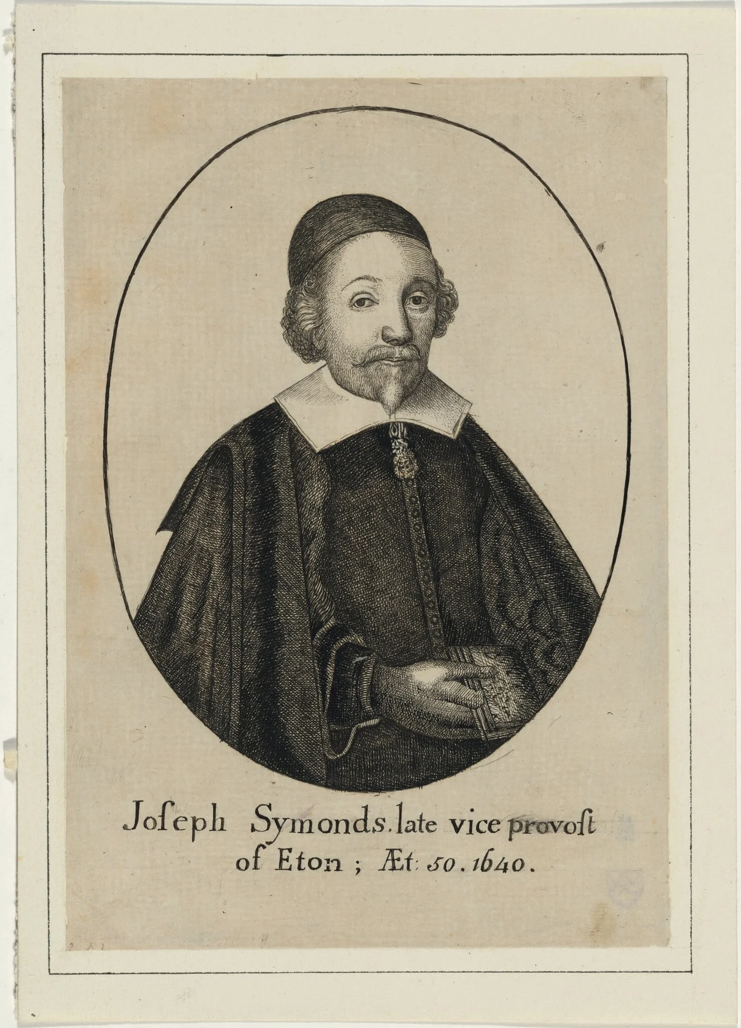 Joseph Symonds, Vice-Provost of Eton, detail