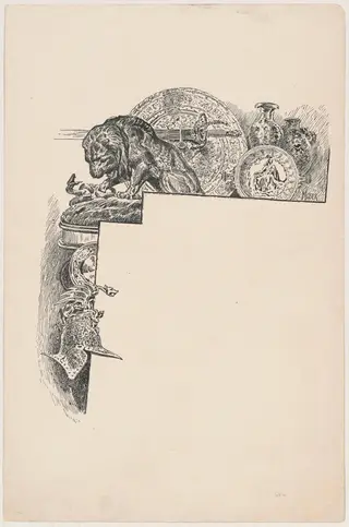 Bronzes, by James Henry Moser, ink, 1892