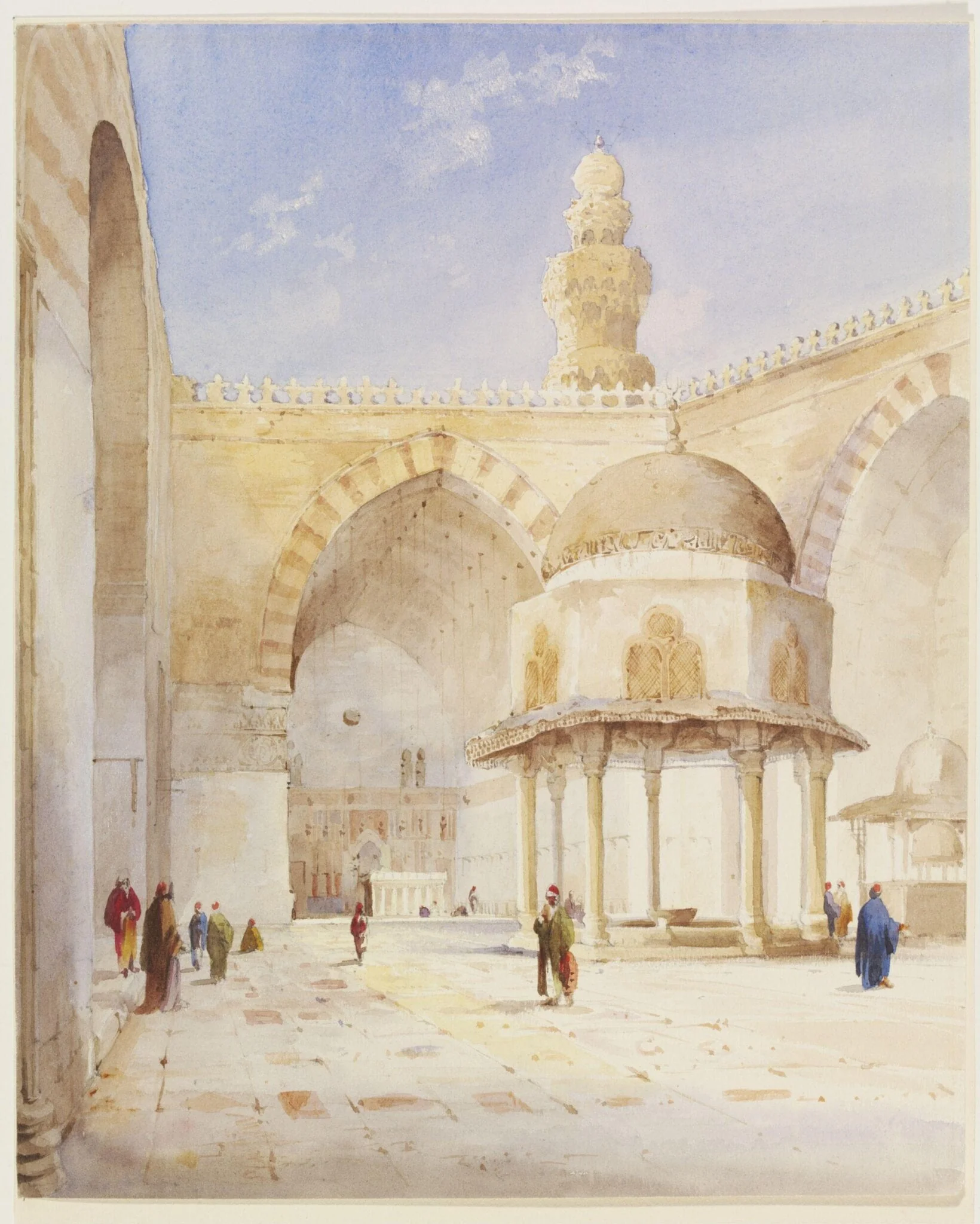 Interior of the Mosque of Sultan Hassan, detail