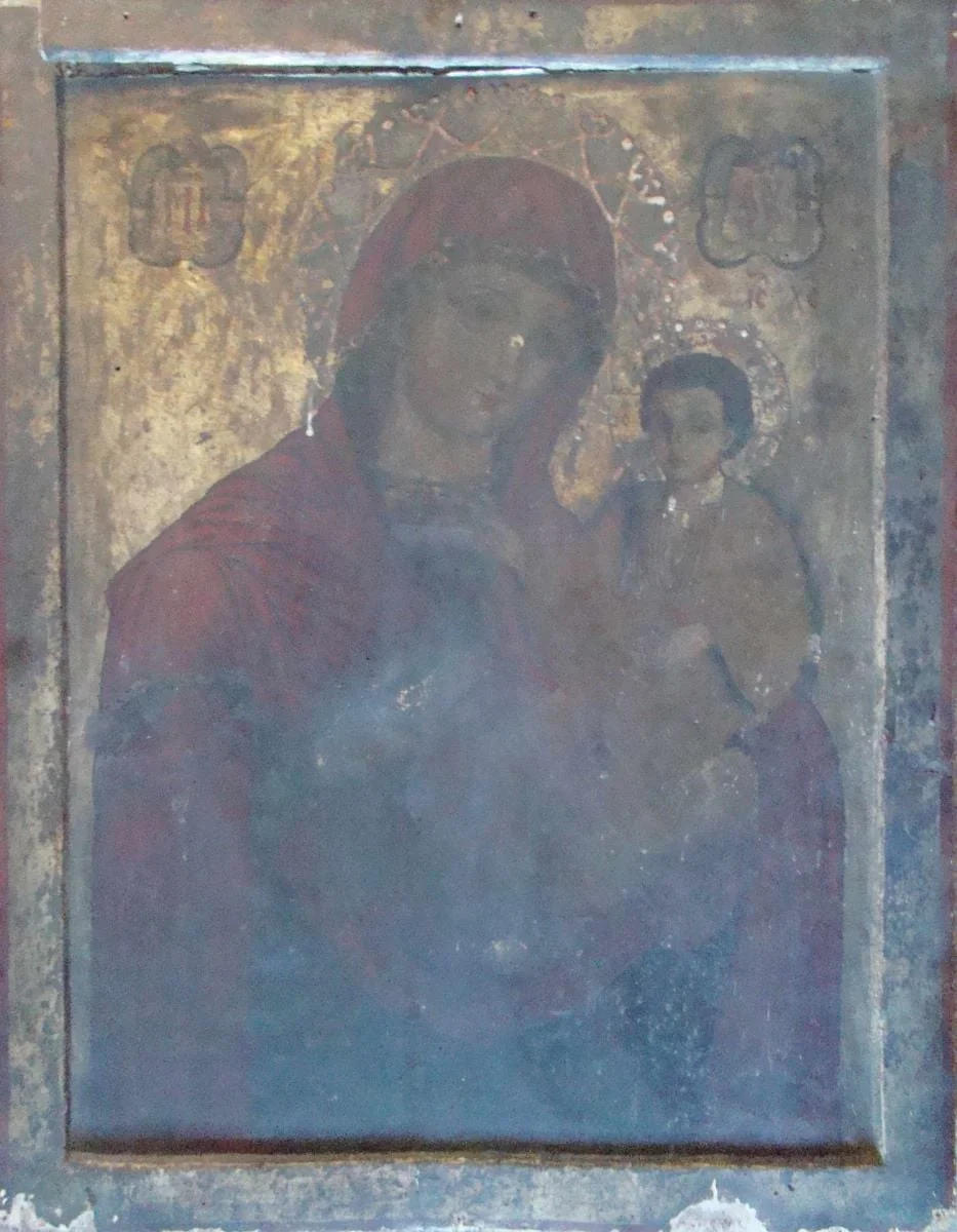 Maica Domnului cu Pruncul, detail