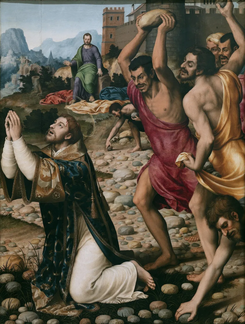 The Martyrdom of Saint Stephen, by Juan de Juanes, oil, 1555