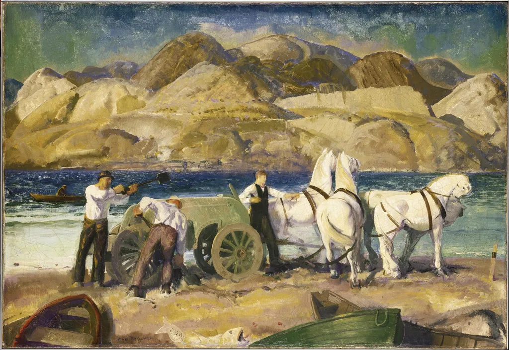 The Sand Cart, by George Bellows, oil, 1917