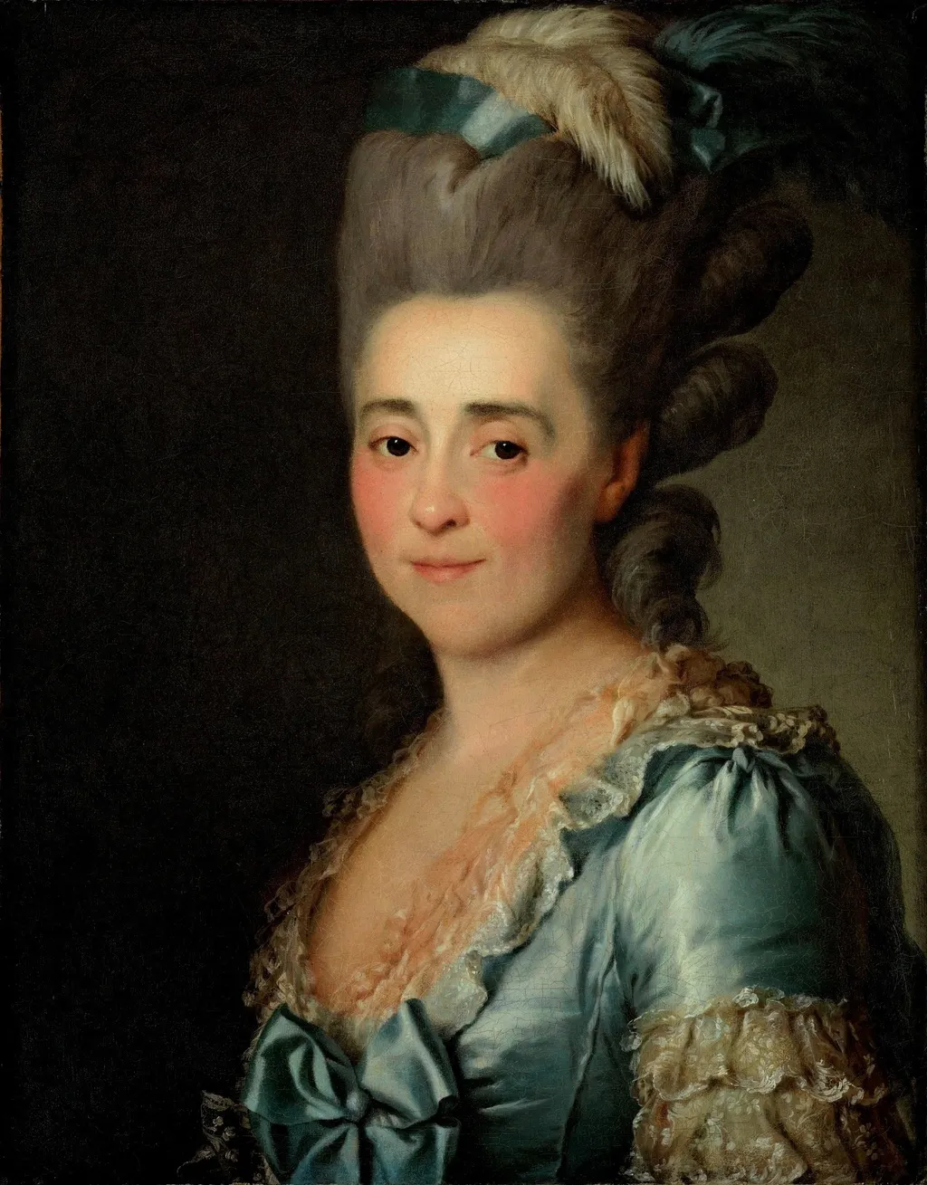 Portrait of Natalia Saltikova (1742-1782), by Dmitry Levitzky, oil, 1785