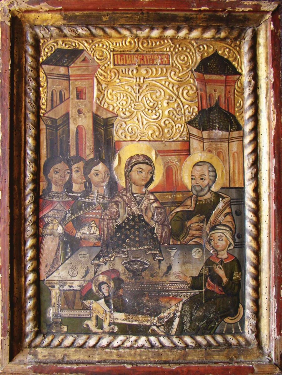 Nașterea Maicii Domnului, detail