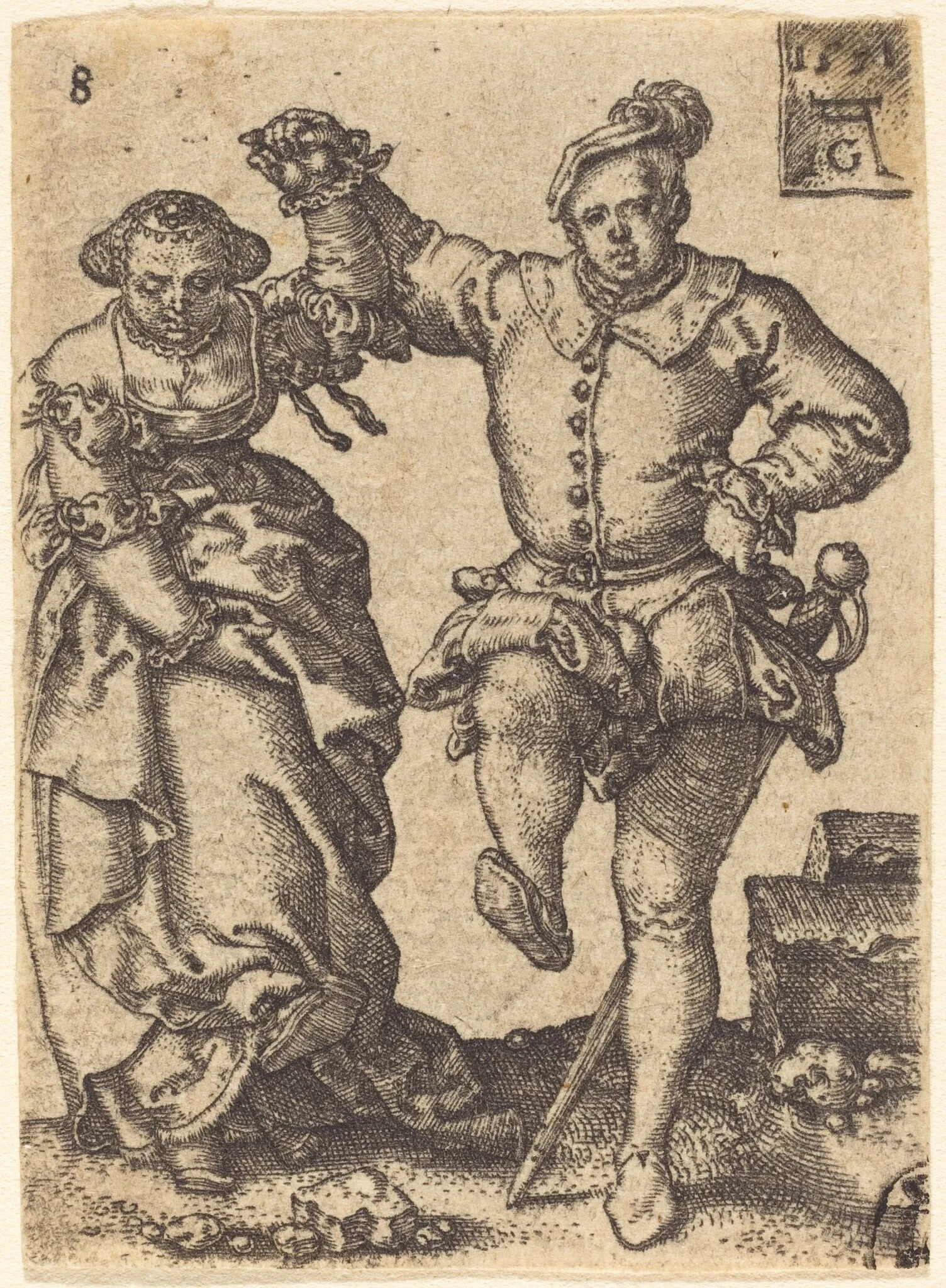 Dancing Couple, detail