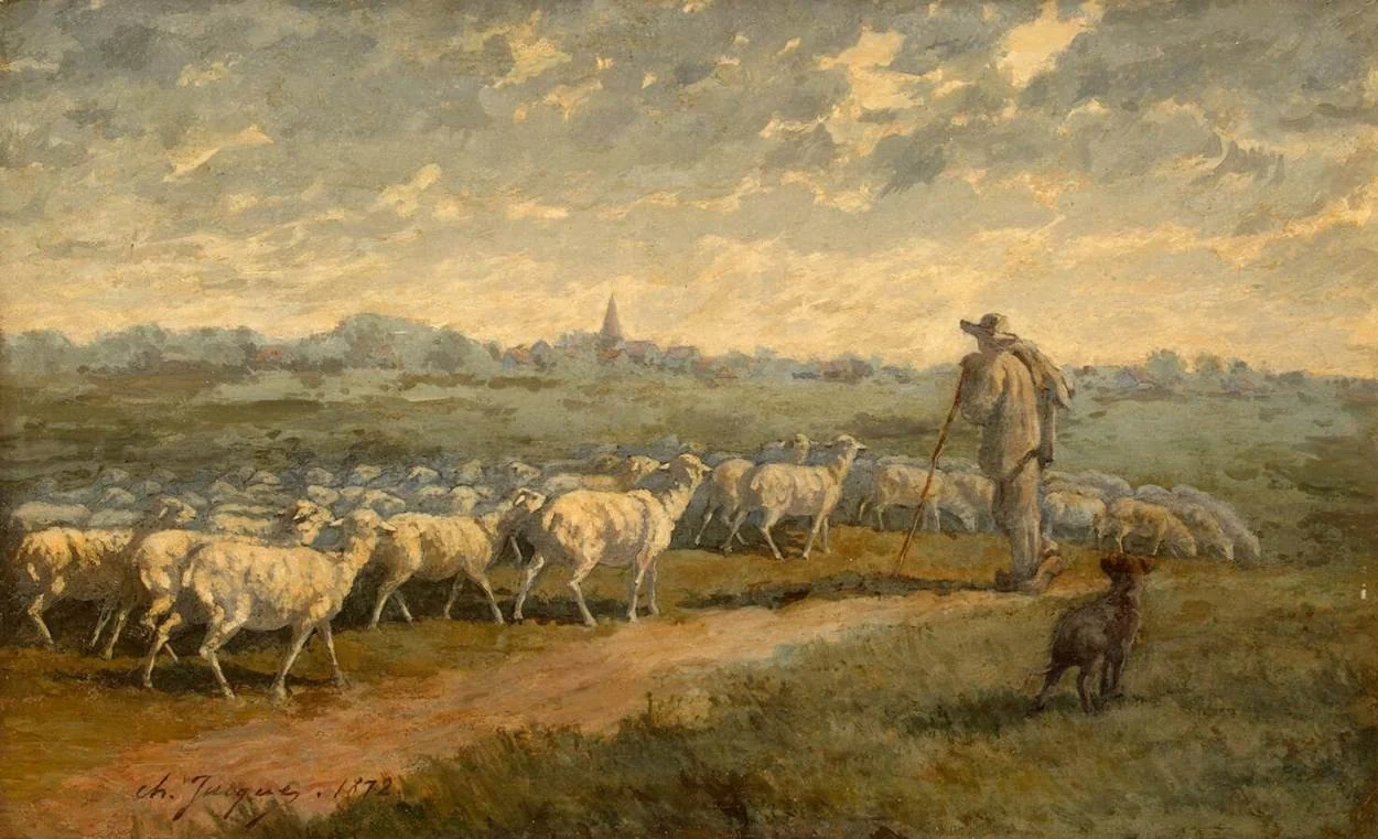 Landscape with a Herd, detail