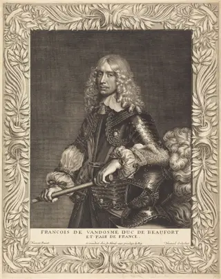Francois, Duc de Beaufort, by Robert Nanteuil, ink, 1649