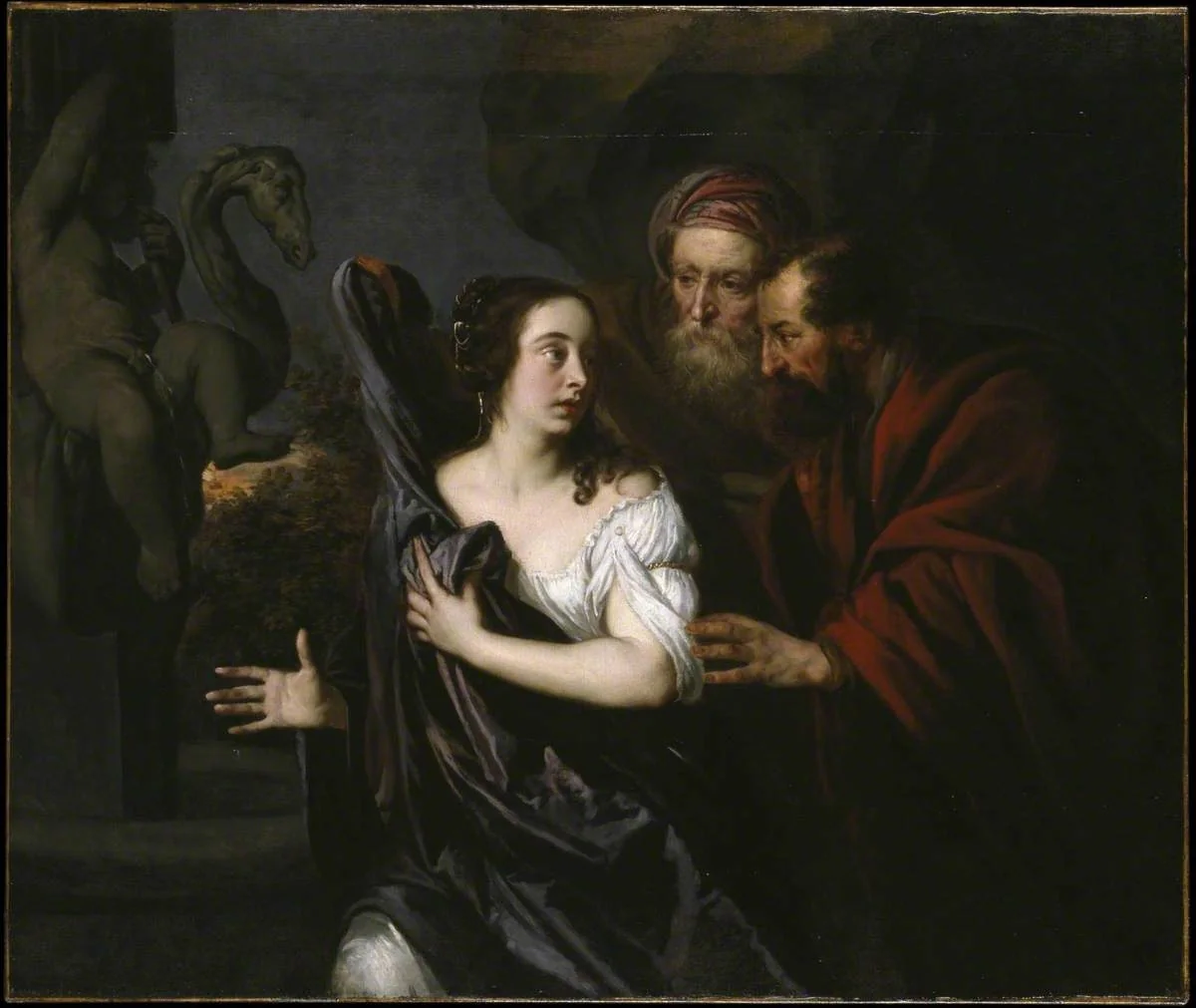 Susanna and the Elders, detail