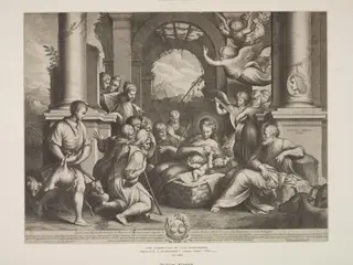 Adoration of the Shepherds, by Cornelis Bloemaert, 1650