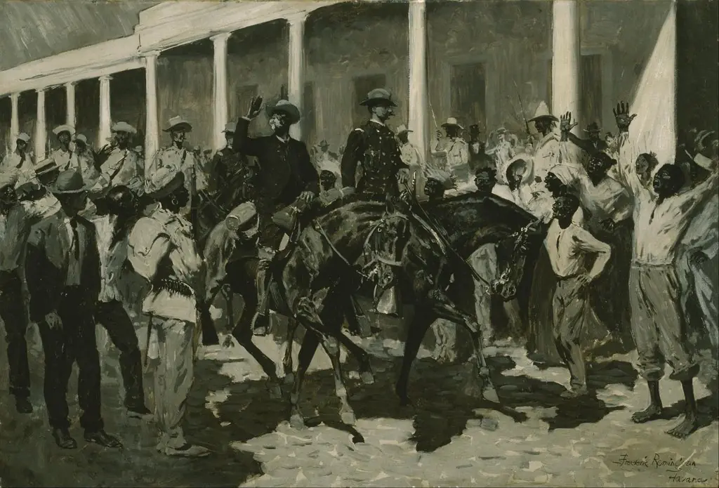 The Return of Gomez to Havana, by Frederic Remington, oil, 1900