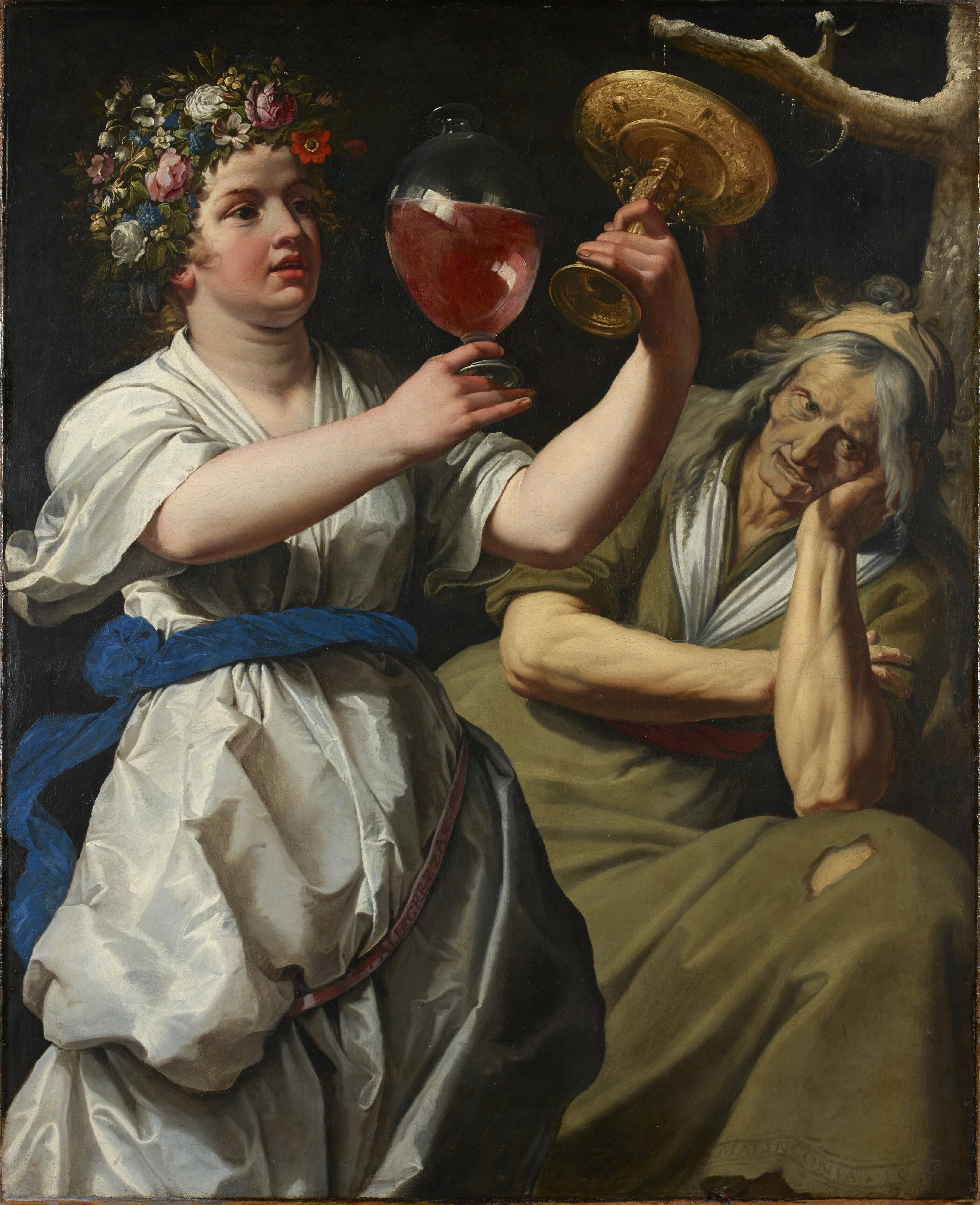 Allegory of Joy and Melancholy, detail