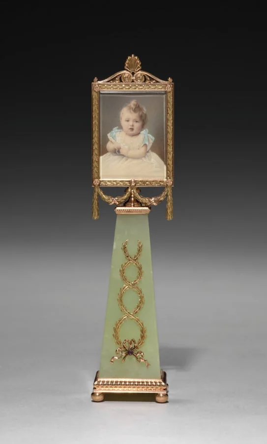 Imperial Framed Miniature of Grand Duchess Olga Nicolaievna, detail