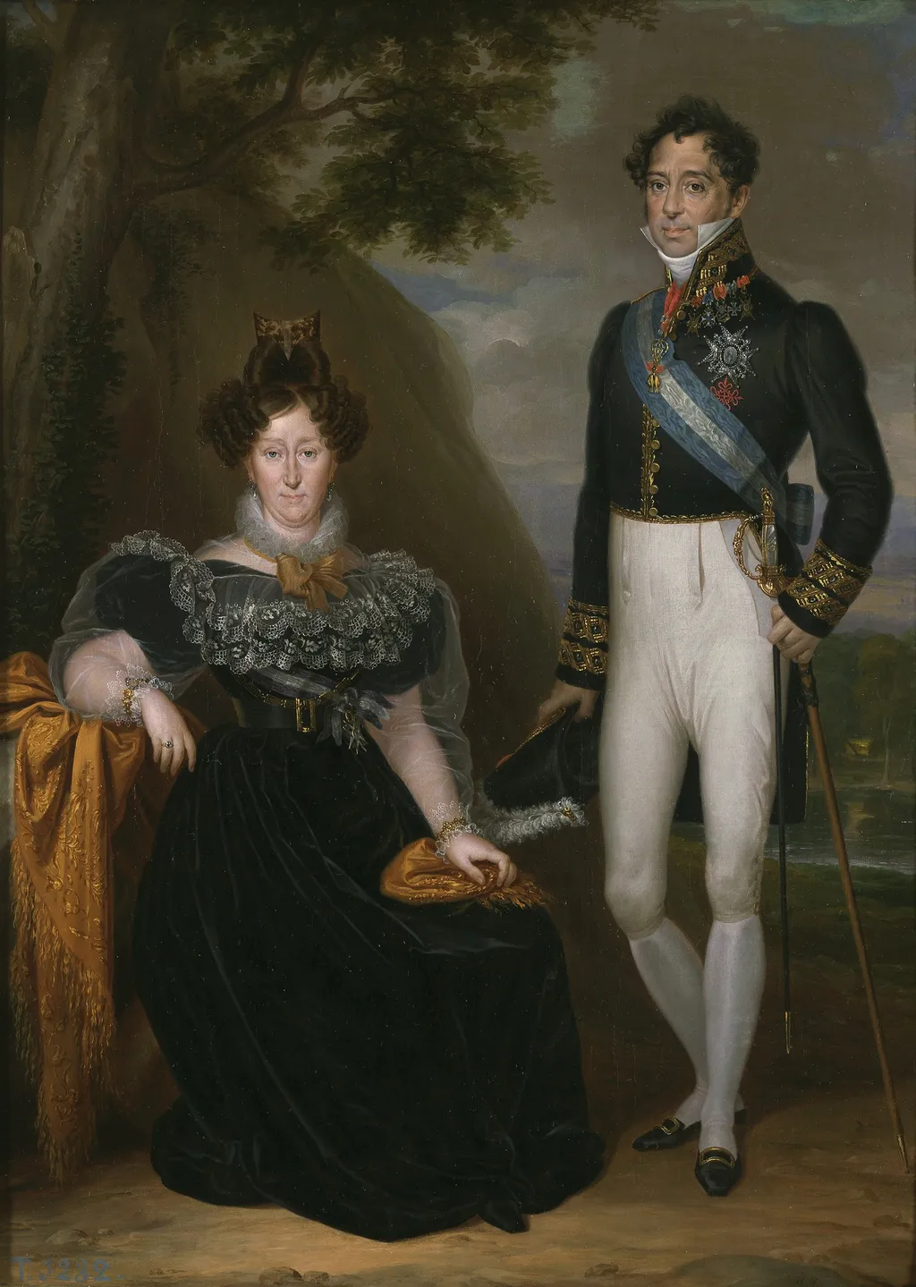 The Duke and Duchess of San Fernando de Quiroga, by Rafael Tejeo, oil, 1832