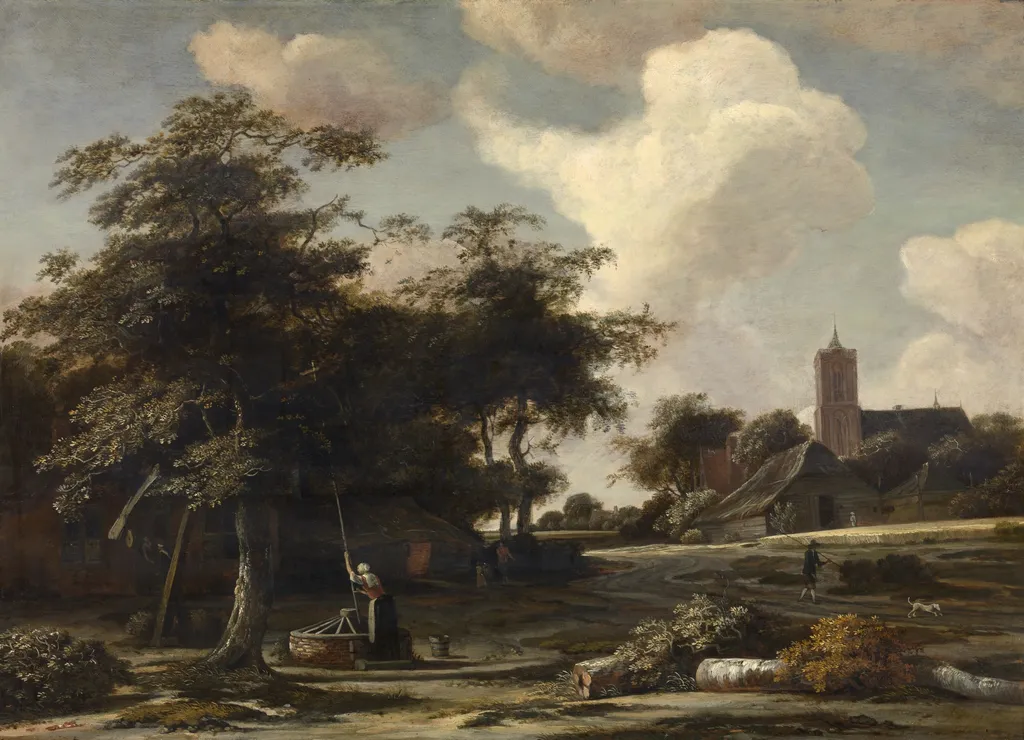 Landscape, by Jan van Kessel the Elder, oil
