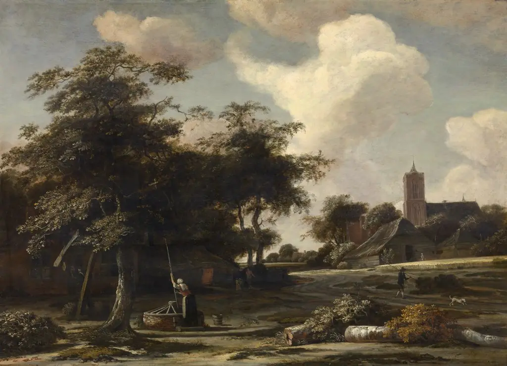 Landscape, by Jan van Kessel the Elder, oil