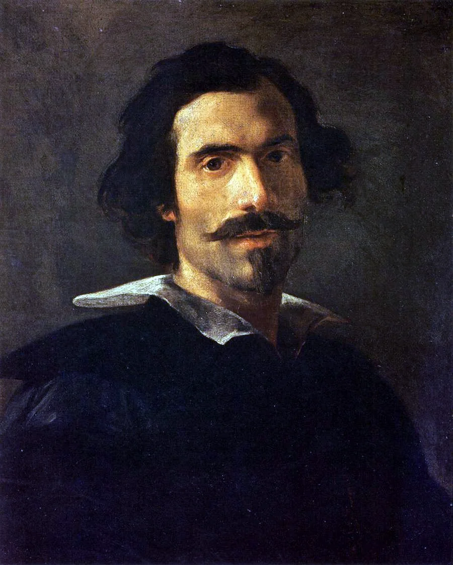 Self Portrait of Gianlorenzo Bernini, detail