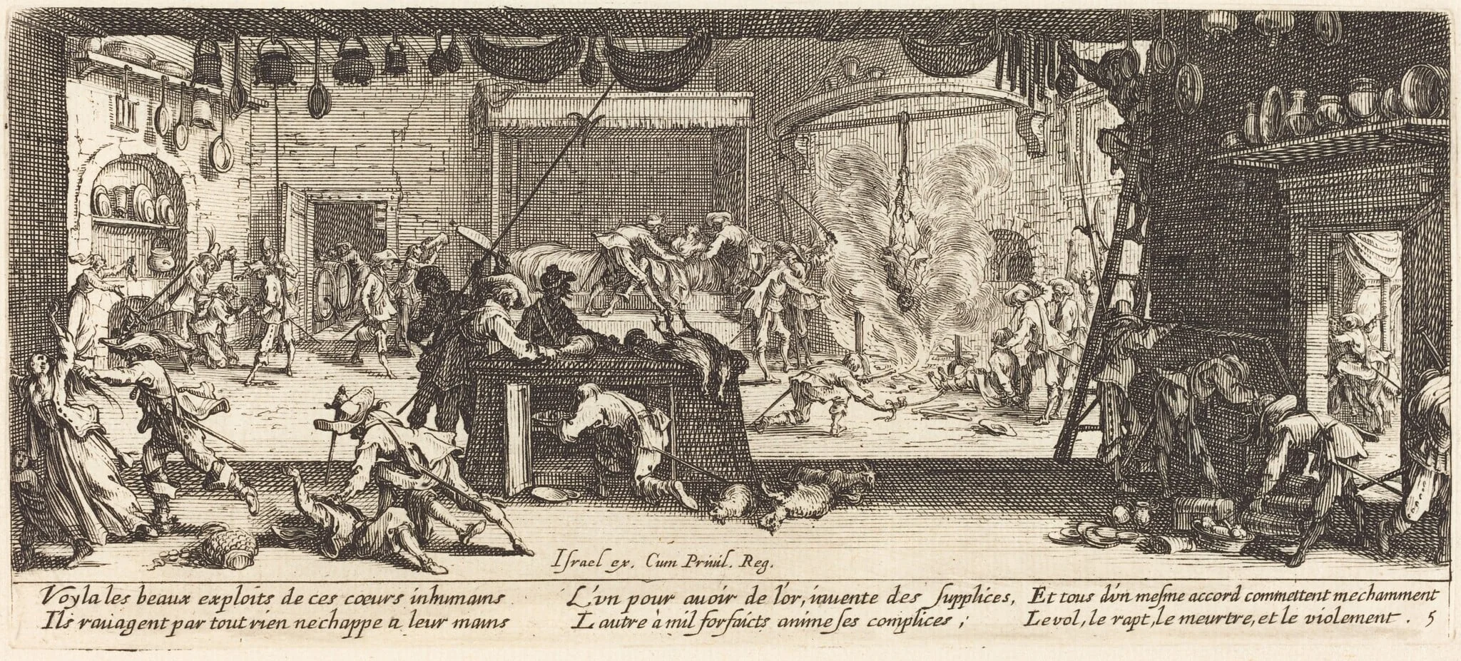 Plundering a Large Farmhouse, detail