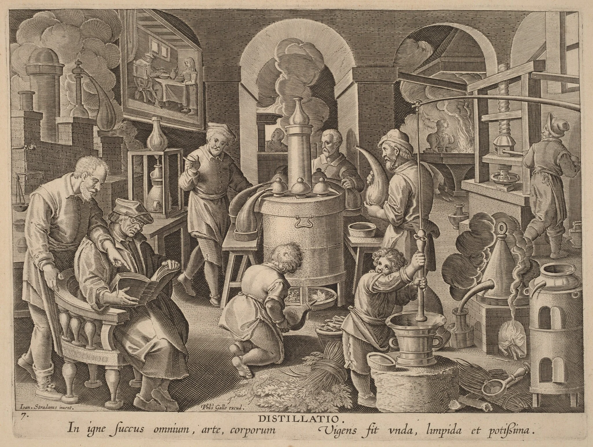 Distillatio (Distillation), detail